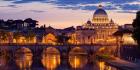 Night View at St. Peter's cathedral, Rome