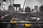 Taxi on Brooklyn Bridge, NYC