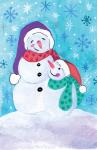 Happy Snowman and Baby