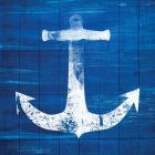 Blue and White Anchor