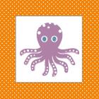 Cute Purple Octopus