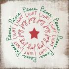 Peace, Light, Joy - Red and Green