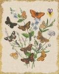 Butterfly Bouquet I Linen