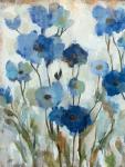 Abstracted Floral in Blue II