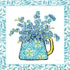 Floral Teacup IV Vine Border