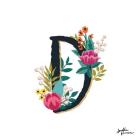 Romantic Luxe Monogram D Black