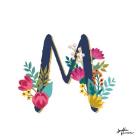 Romantic Luxe Monogram M Navy