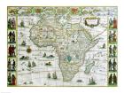 Close-up of the map of Africa, Joan Bleau, 1630
