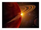 Extrasolar planet orbiting the sun-like star in space