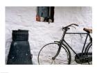 Bicycle leaning against a wall, Boyne Valley, Ireland