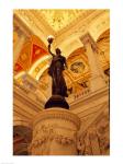 USA, Washington DC, Library of Congress interior with sculpture