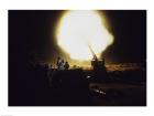 M198 Towed Howitzer Night Fire