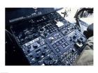 Central Control Console in the Cockpit of a UH-60A Black Hawk Helicopter