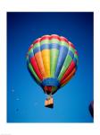 Low angle view of hot air balloons in the sky, Albuquerque, New Mexico, USA