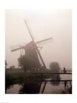 Windmill and Cyclist, Zaanse Schans, Netherlands