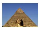 Great Sphinx  Chephren Pyramid  Giza  Egypt