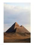 Pyramids on a landscape, Giza, Egypt