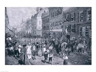 Carnival at Philadelphia, illustration from 'The Battle of Monmouth Court House' | Obraz na stenu