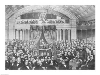 Daniel Webster addressing the United States Senate | Obraz na stenu