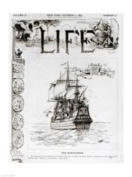 The Mayflower, front cover from 'Life' magazine, 11th October, 1883 | Obraz na stenu