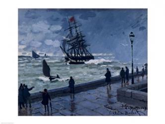 The Jetty at Le Havre, Bad Weather, 1870 | Obraz na stenu