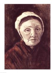 Head of an old woman in a Scheveninger Cap | Obraz na stenu