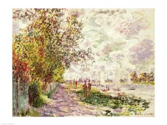 The Riverbank at Gennevilliers, c.1875 | Obraz na stenu