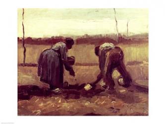 Two Peasants Planting Potatoes, 1885 | Obraz na stenu