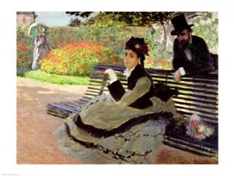 Madame Monet on a Garden Bench | Obraz na stenu
