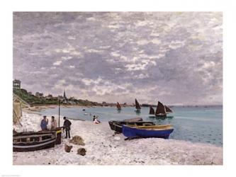 The Beach at Sainte-Adresse, 1867 | Obraz na stenu