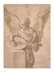 Angel playing a lute, 1491 | Obraz na stenu
