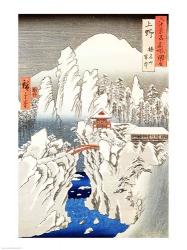 View of Mount Haruna in the Snow | Obraz na stenu