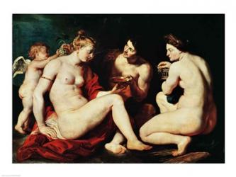 Venus, Cupid, Bacchus and Ceres, 1613 | Obraz na stenu