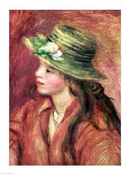 Young Girl in a Straw Hat | Obraz na stenu
