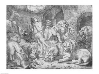 Daniel in the lions' den | Obraz na stenu
