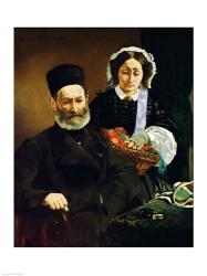 Portrait of Monsieur and Madame Auguste Manet, 1860 | Obraz na stenu