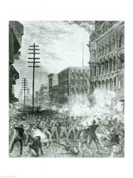 The Great Strike: The Sixth Maryland Regiment Fighting Its Way Through Baltimore | Obraz na stenu