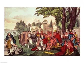 William Penn's Treaty with the Indians | Obraz na stenu