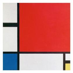 Composition II in Red, Blue, and Yellow | Obraz na stenu