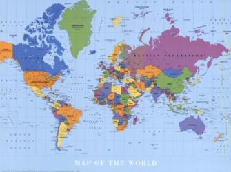 Map Of The World | Obraz na stenu