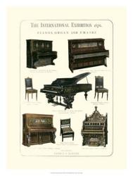 Pianos, Organ & Chairs 1876 | Obraz na stenu