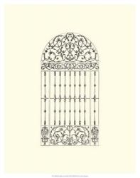 B&W Wrought Iron Gate III | Obraz na stenu