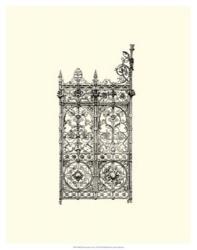 B&W Wrought Iron Gate V | Obraz na stenu