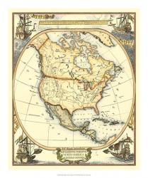 Nautical Map of North America | Obraz na stenu