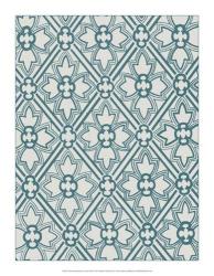 Ornamental Pattern in Teal VIII | Obraz na stenu