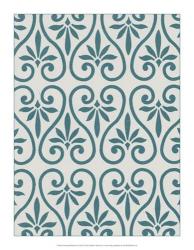 Ornamental Pattern in Teal IX | Obraz na stenu