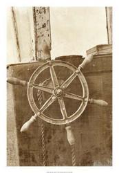 Sepia Ship's Wheel II | Obraz na stenu