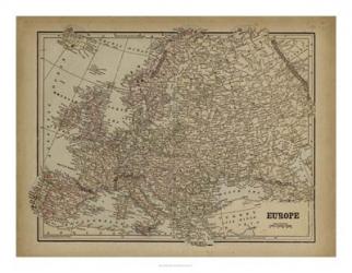 Vintage Map of Europe | Obraz na stenu