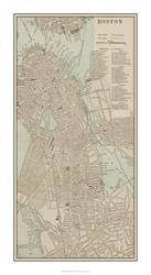 Tinted Map of Boston | Obraz na stenu