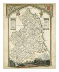 Map of Northumberland | Obraz na stenu